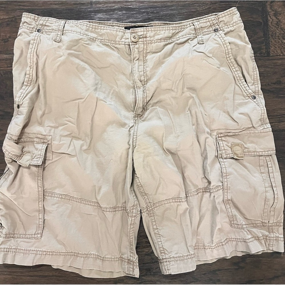 Vintage OP Ocean Pacific Cargo Shorts Men's 40 Tan Utility Surf Skate‎ Y2K 90s
